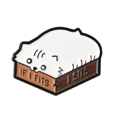 So Kawaii! If I Fits, I Sits Pin Apparel & Accessories KittyNook